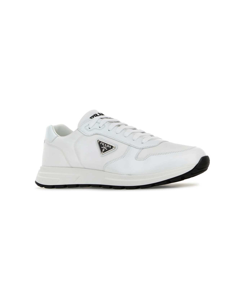 Prada White Nylon And Leather Prax 2.0 Sneakers outlook