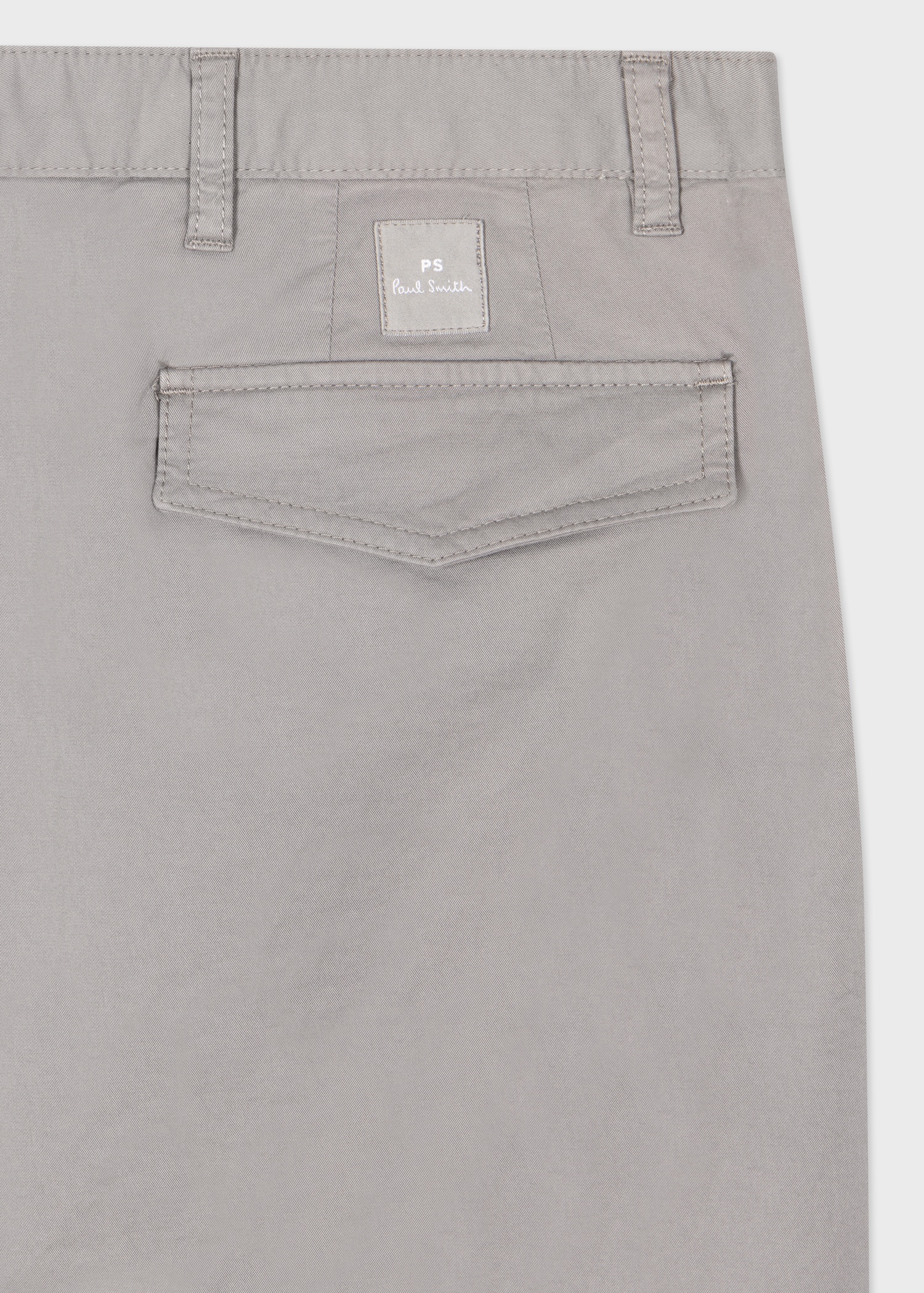Tapered-Fit Pale Grey Stretch-Cotton Chinos - 4
