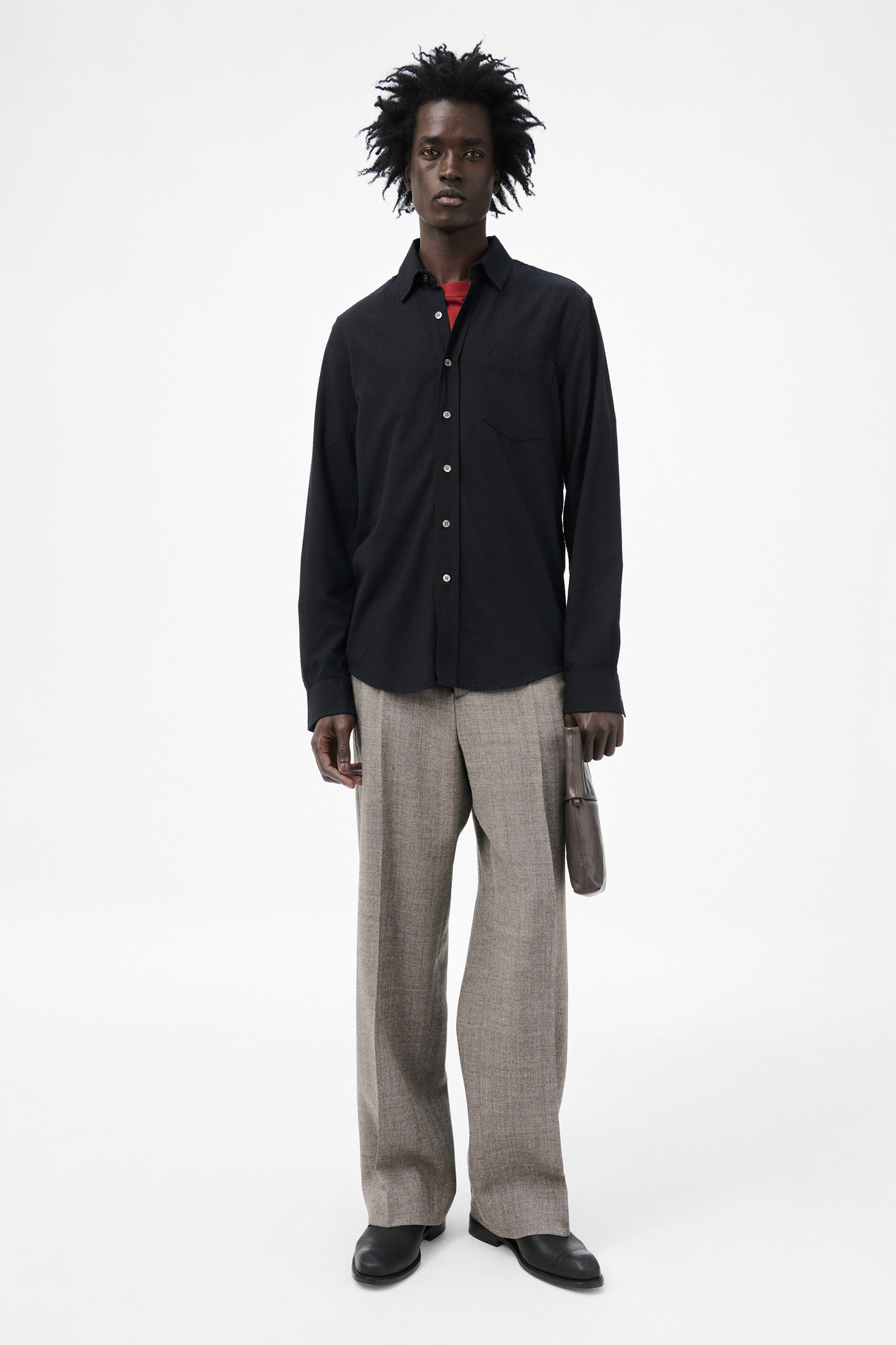 Classic Shirt Black Silk - 2