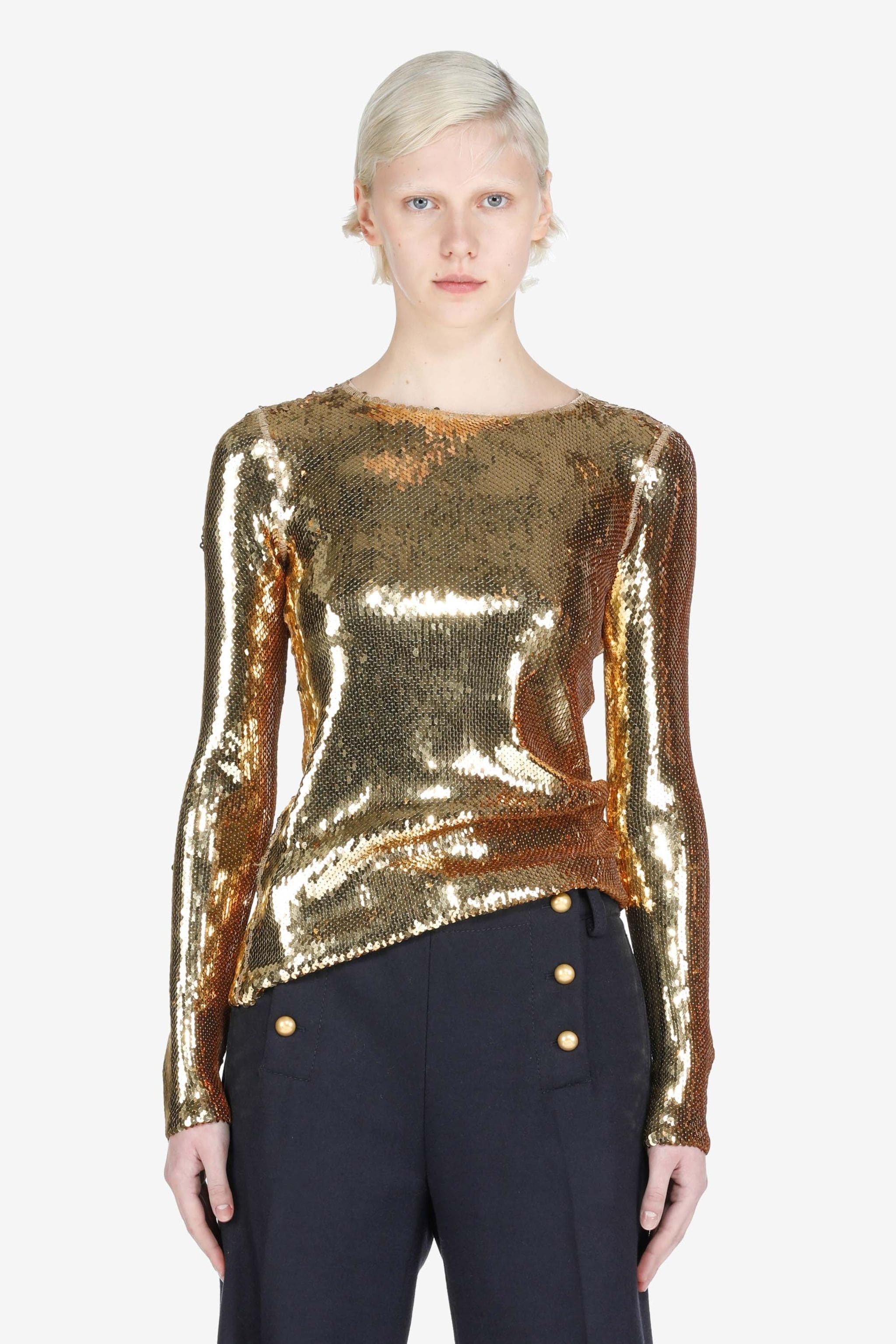 SEQUIN-EMBELLISHED TOP - 1