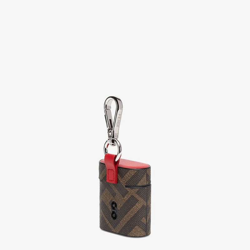 FENDI Brown fabric case outlook