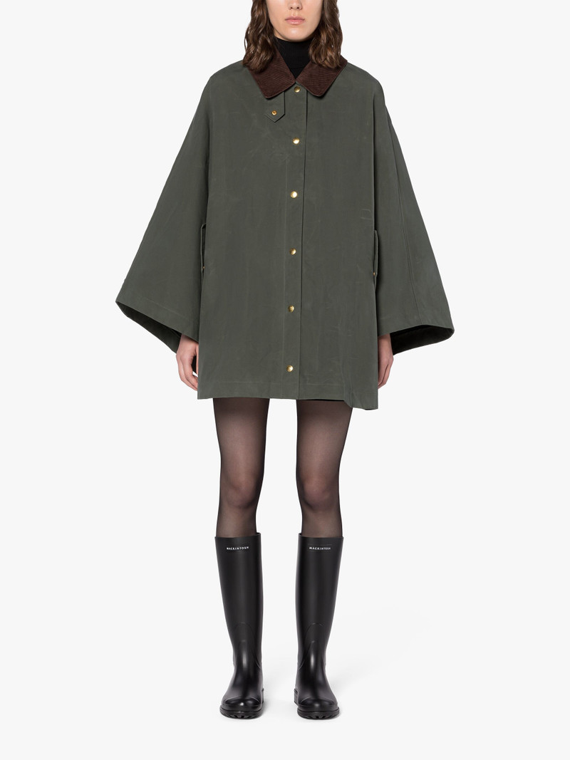 CORA GREEN WAXED COTTON FIELD COAT 3
