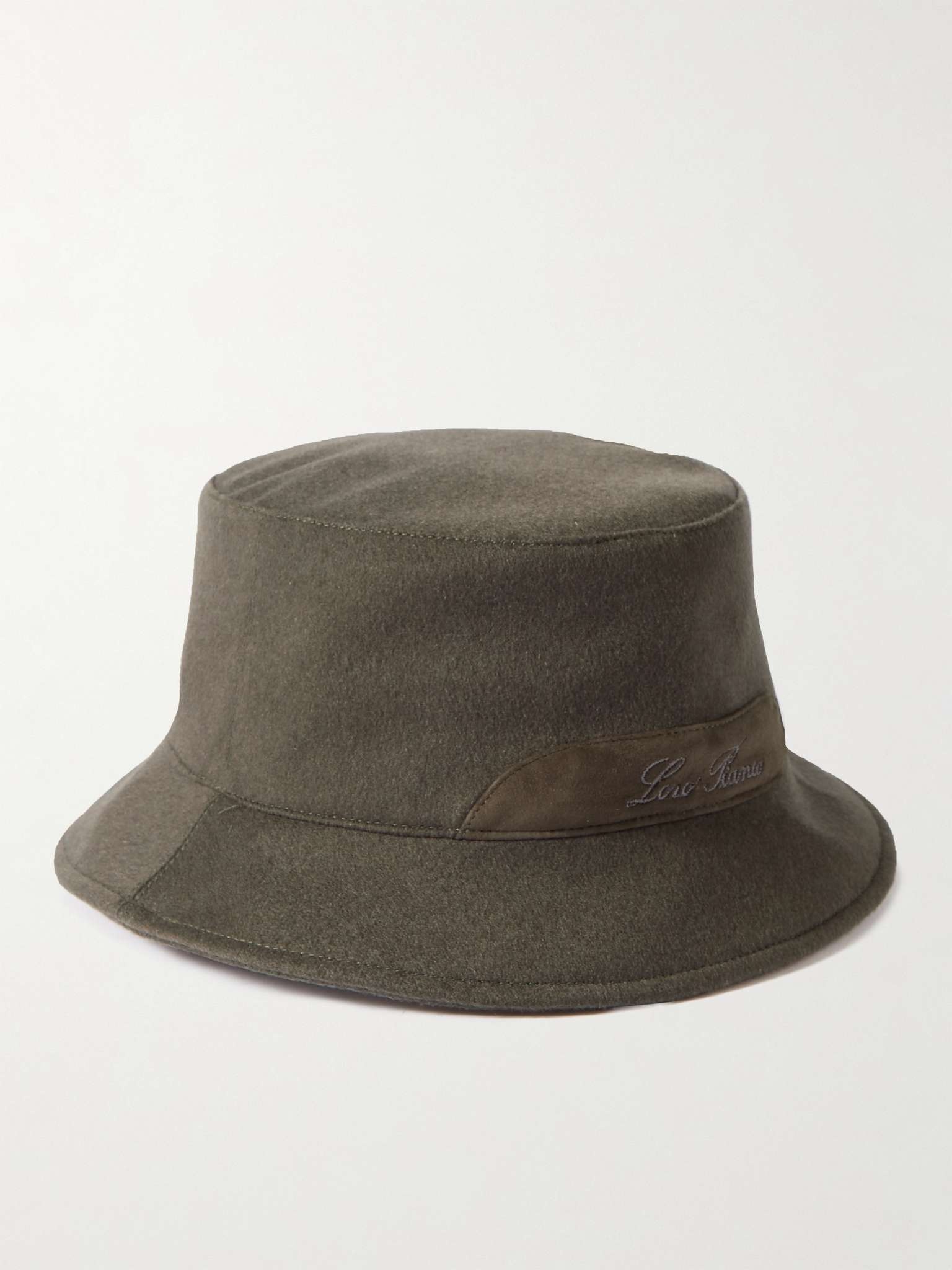 Cityleisure Suede-Trimmed Cashmere Bucket Hat - 3
