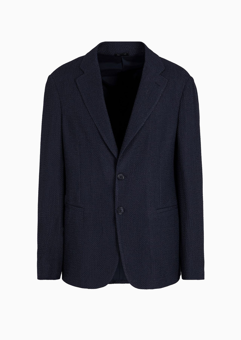 Single-breasted, virgin-wool jacket 1