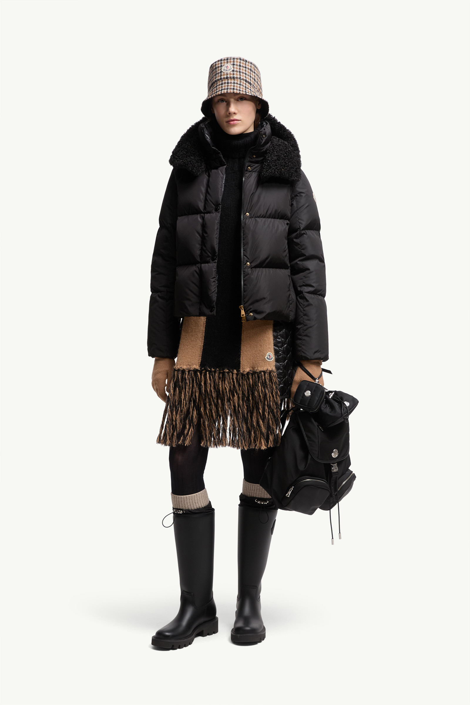 Castelnou Square-Quilted Hooded Short Down Jacket - 2