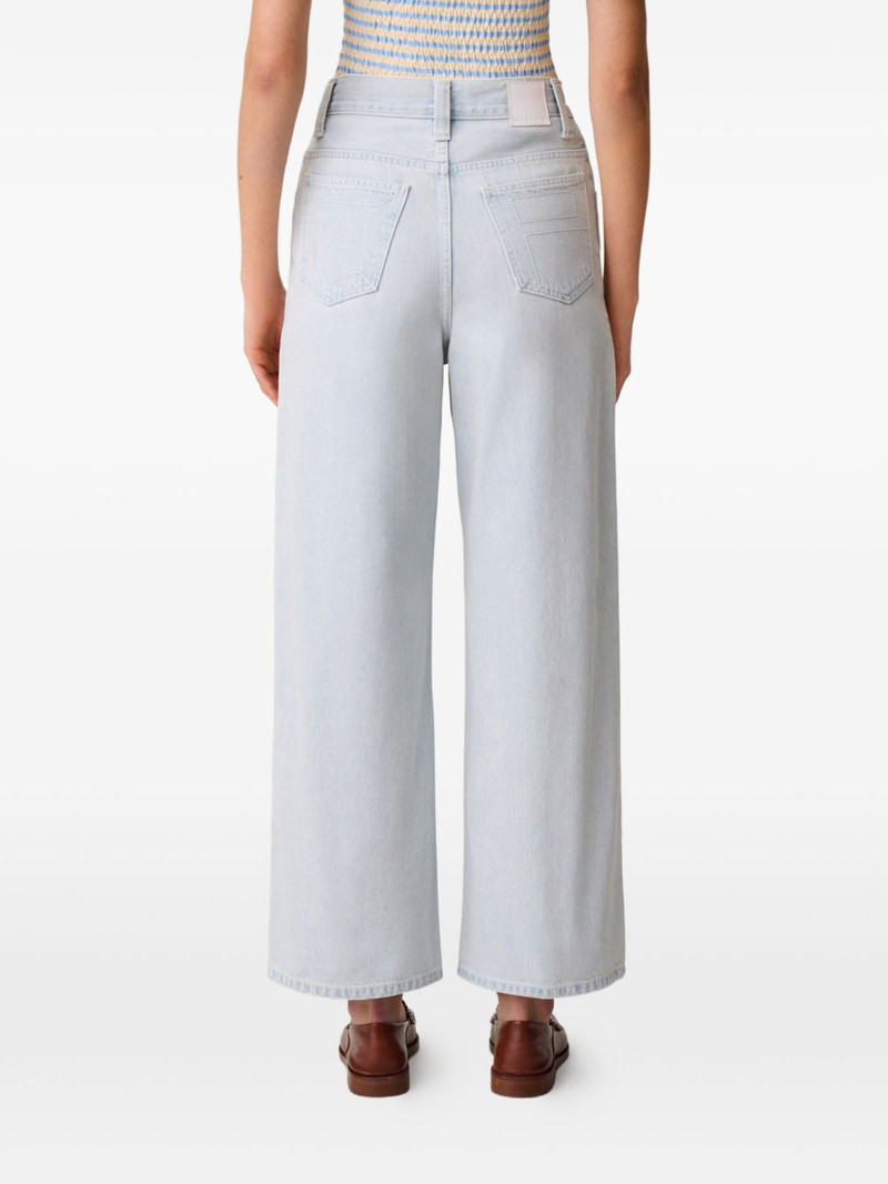 light blue wide-leg jeans 5