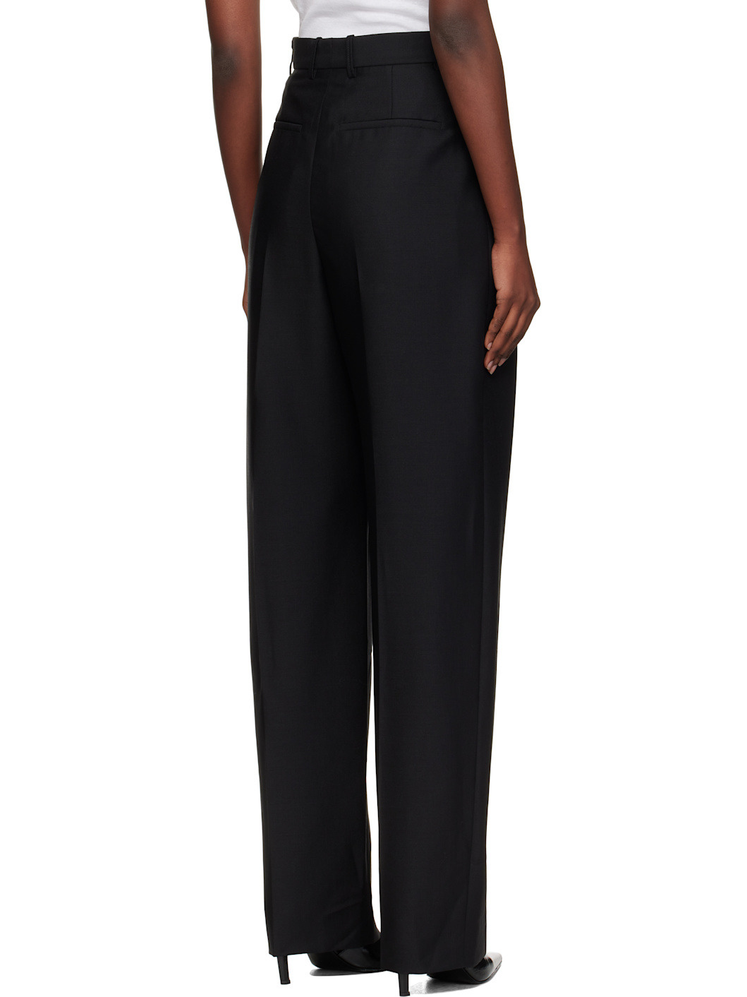 Black Light Mid Rise Trousers - 3
