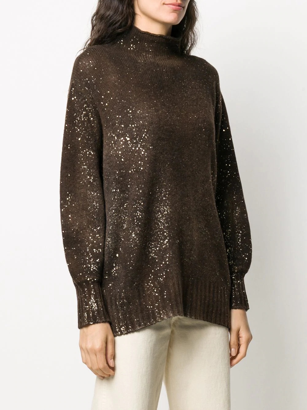 glittered cashmere jumper  - 3