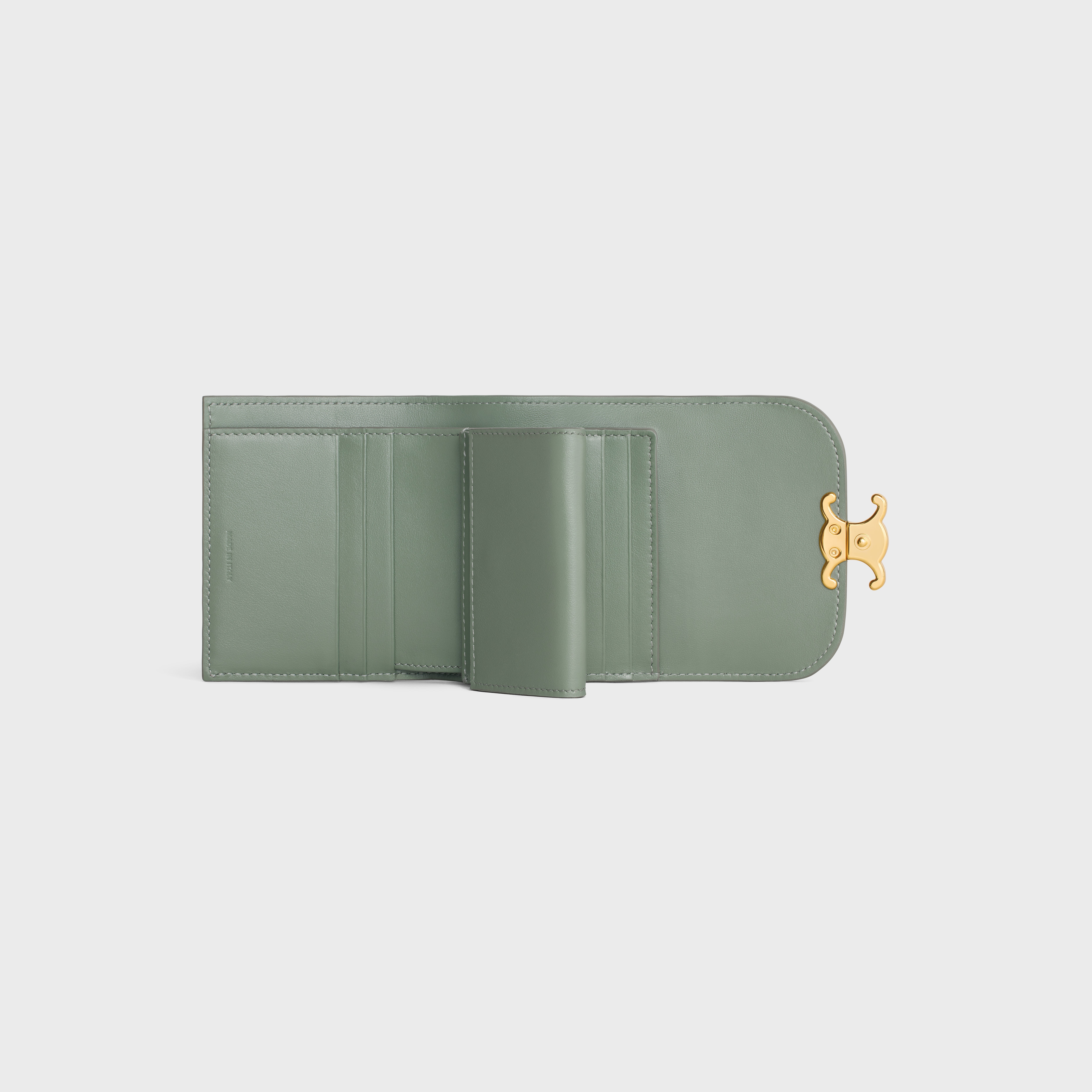 Small Wallet TRIOMPHE in Shiny calfskin 4