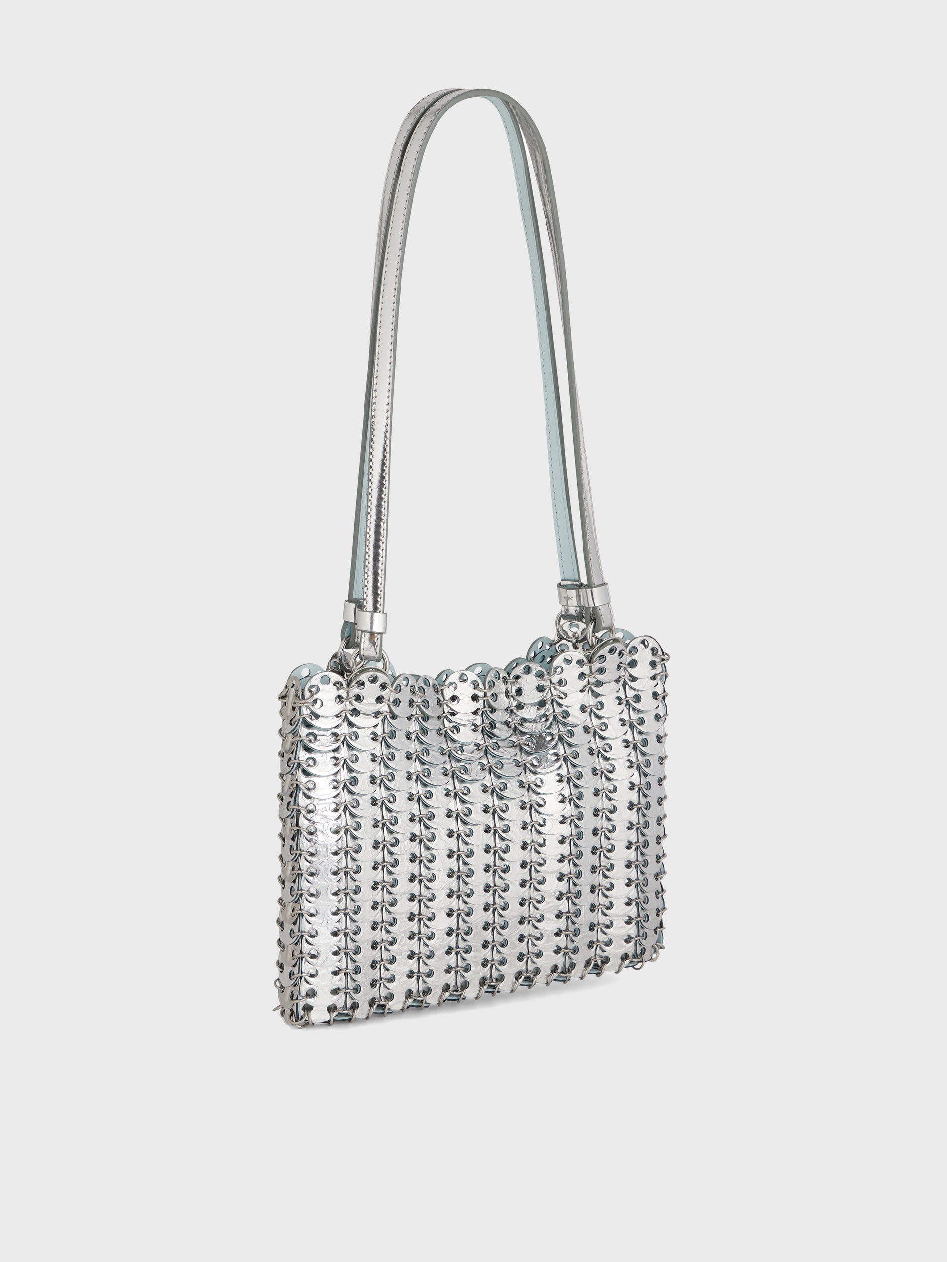 SILVER/BLUE 1969 FLIP BAG IN LEATHER - 3