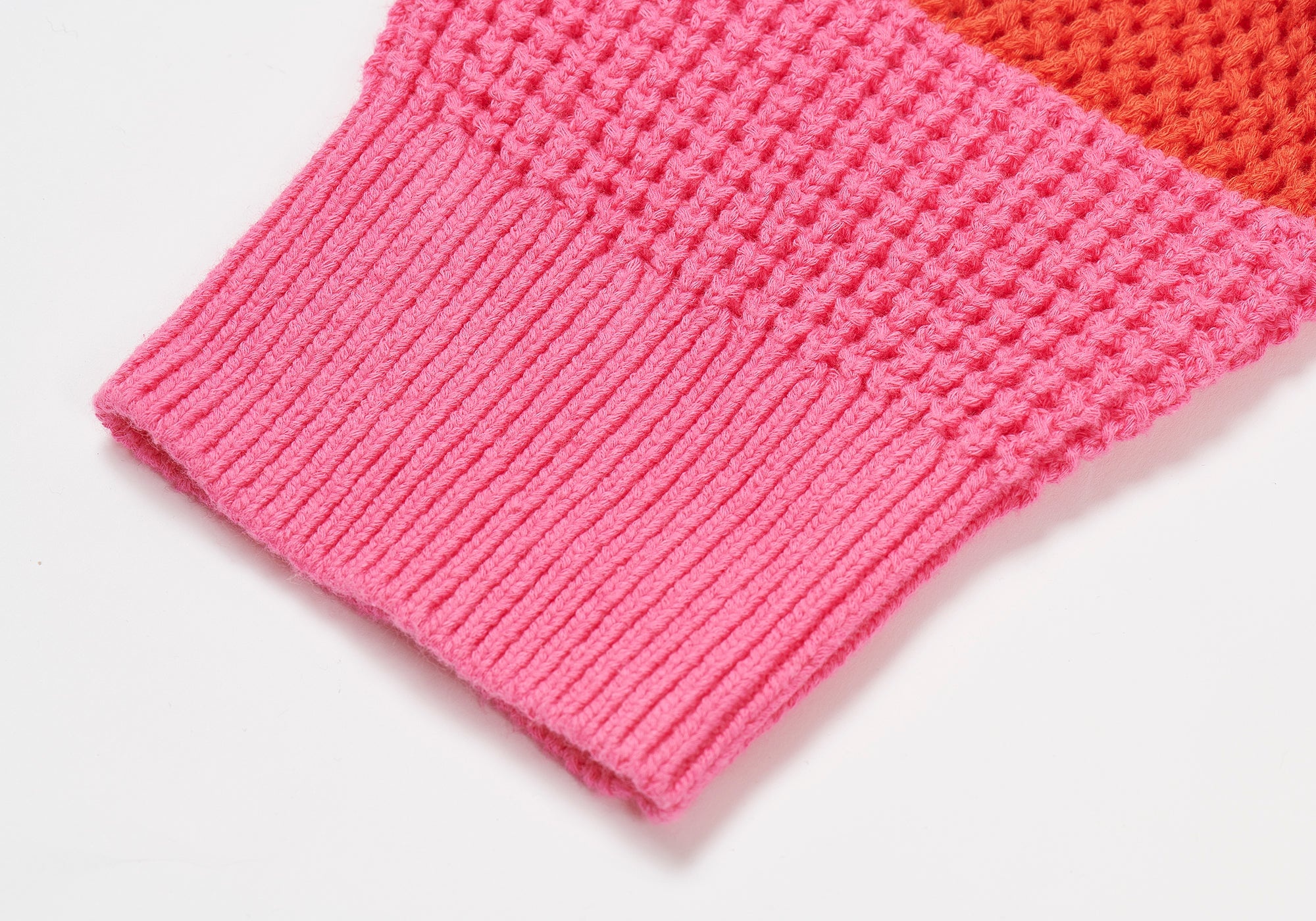 OPEN STRIPE KNIT PINK /  ORANGE - 4