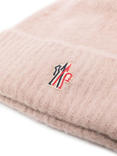 Moncler Grenoble logo-embroidered ribbed beanie outlook
