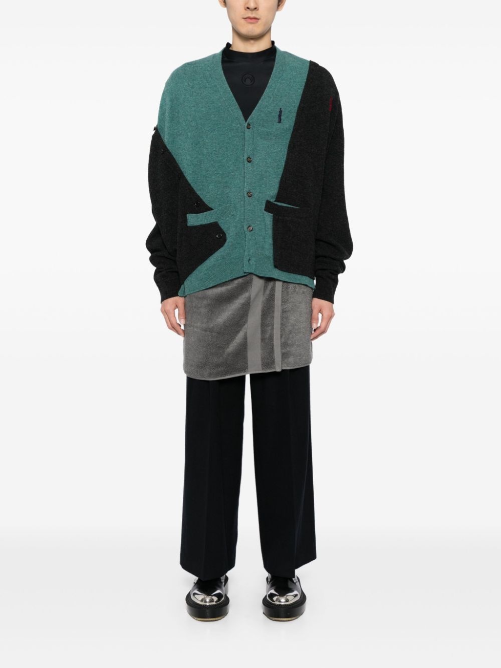 Undressed knitted cardigan - 2