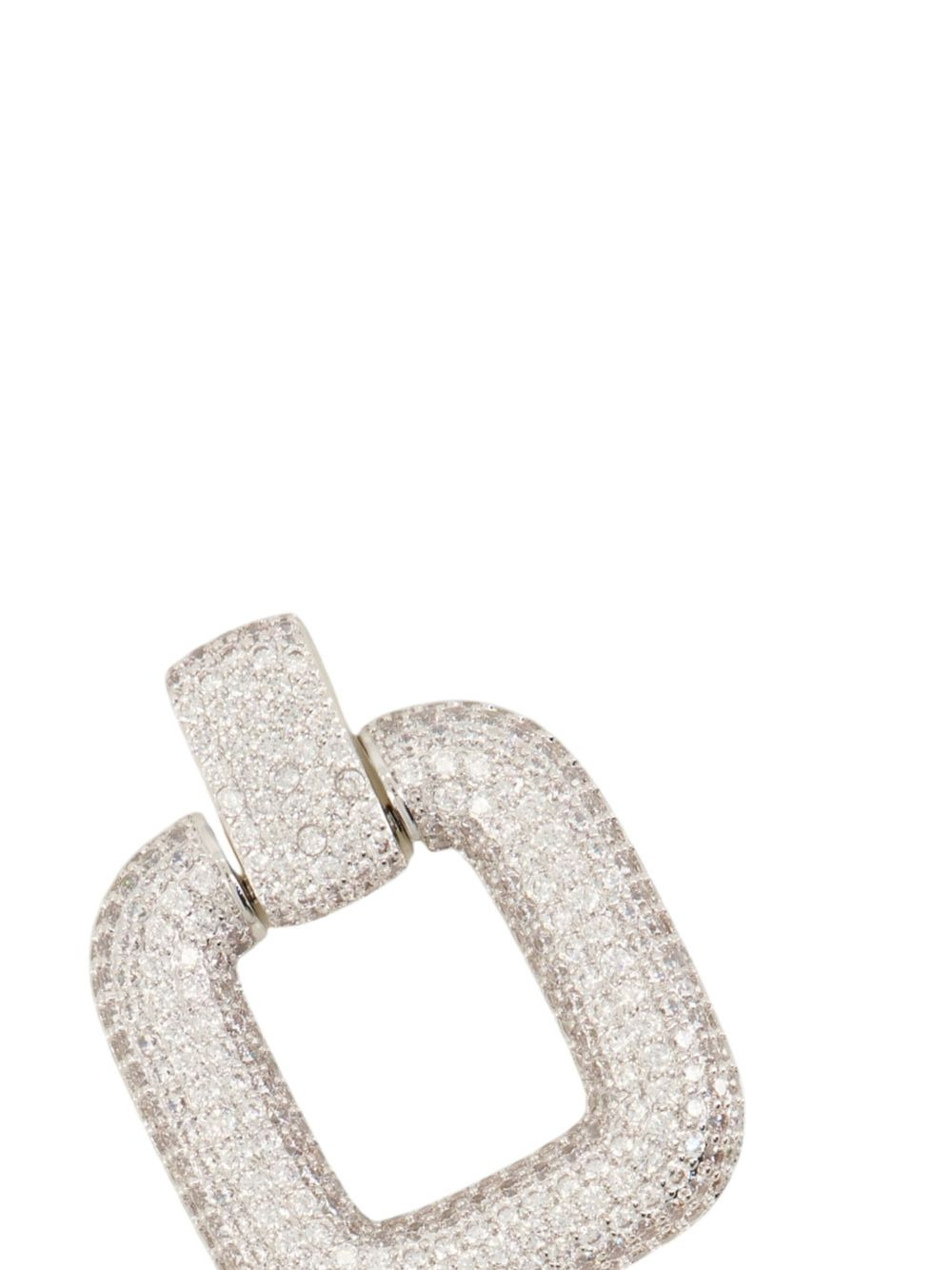 crystal square earrings - 3
