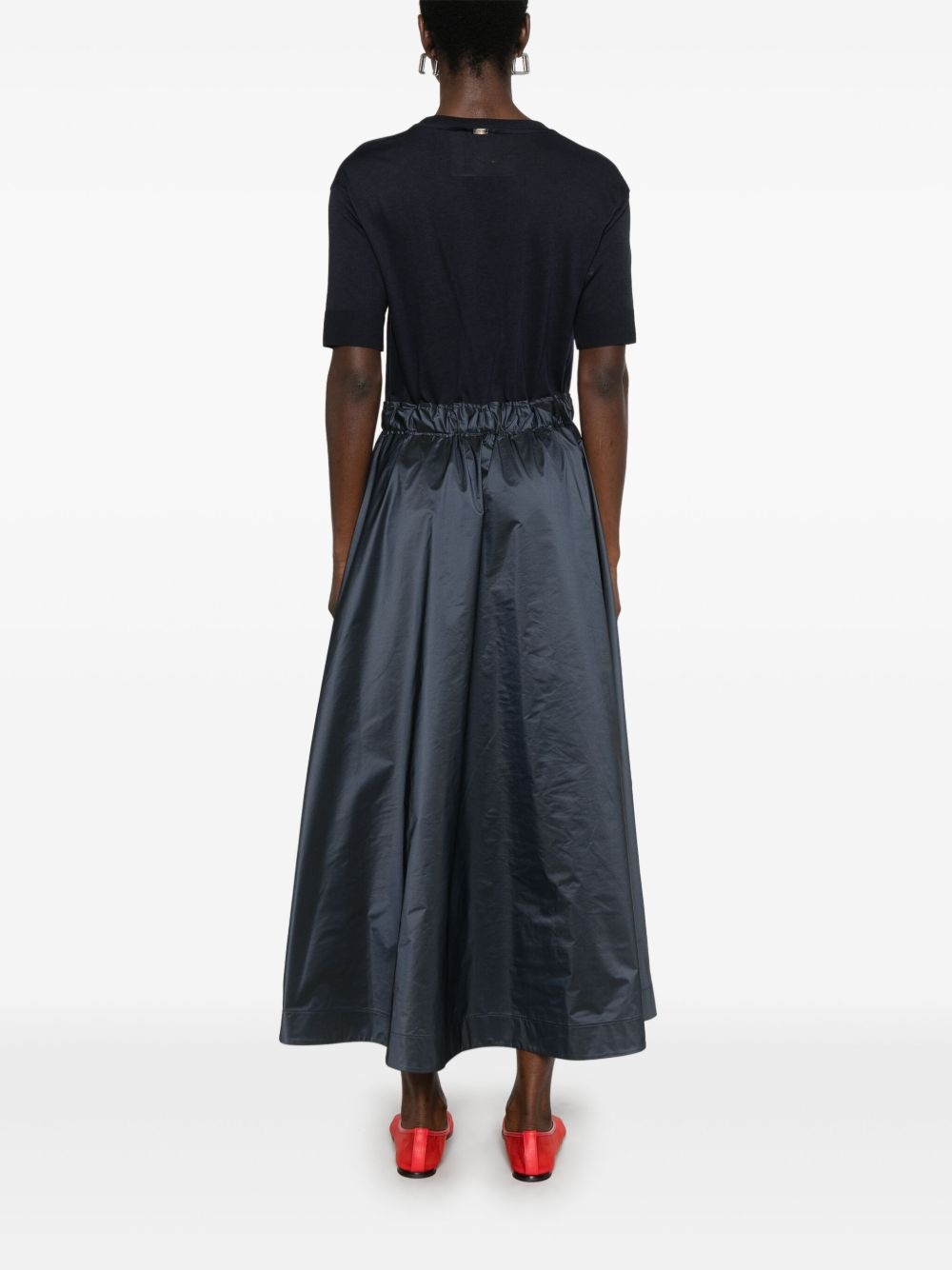 panelled midi dress - 4