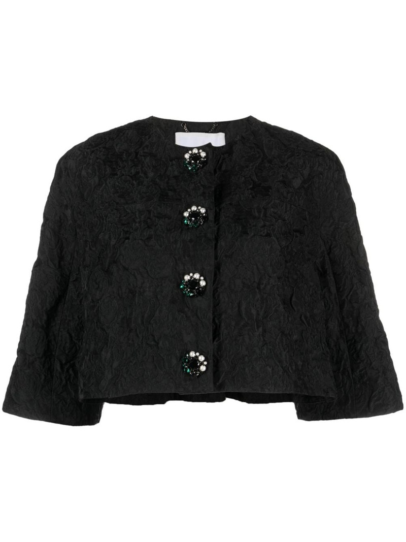 textured cropped jacket 1