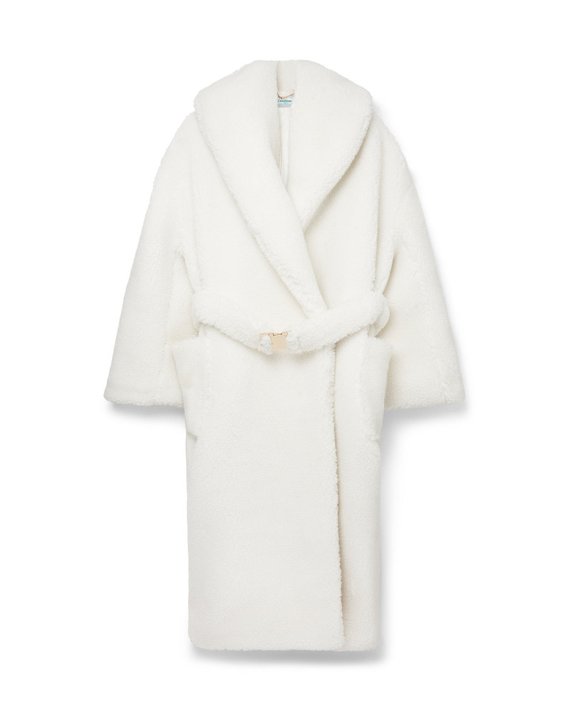 Off-White Faux Shearling Coat 1