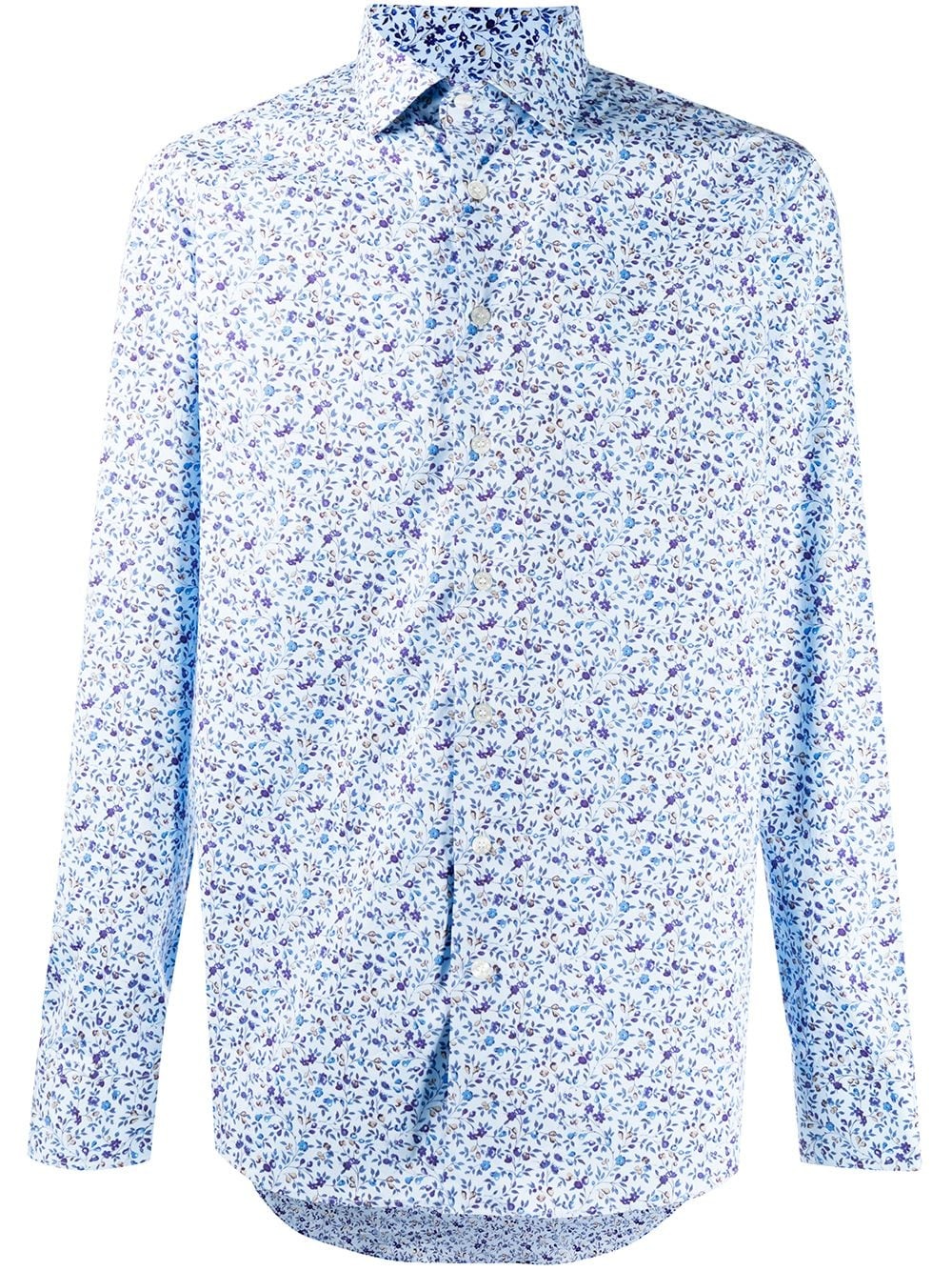 long sleeve floral print shirt - 1