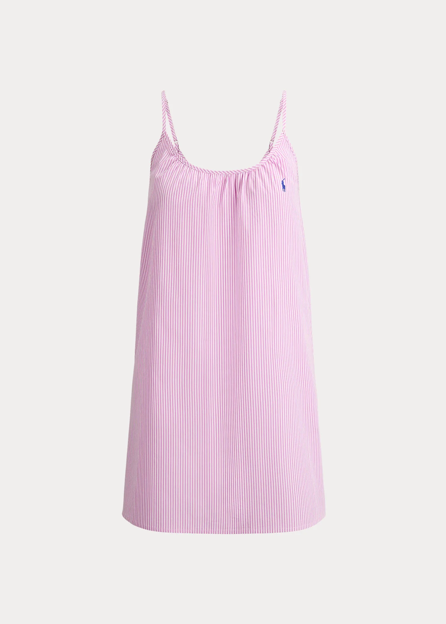 Striped Cotton Cami Sleep Dress - 1