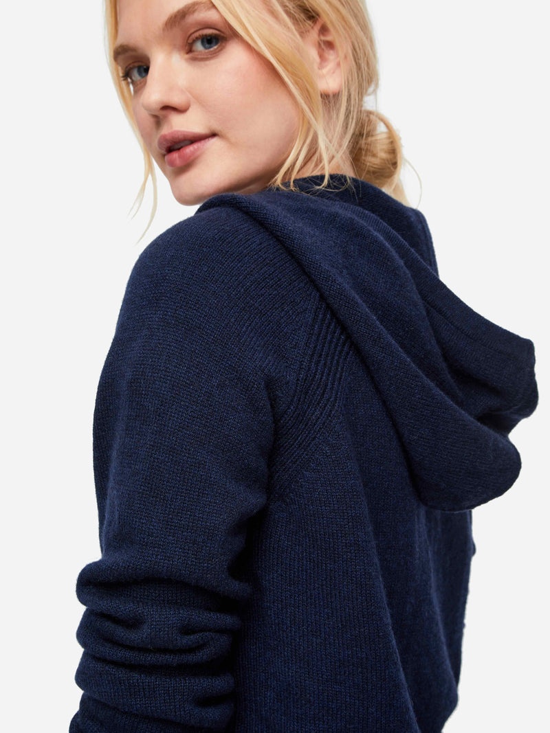 Women's Hoodie Daphne Cashmere Navy - 2