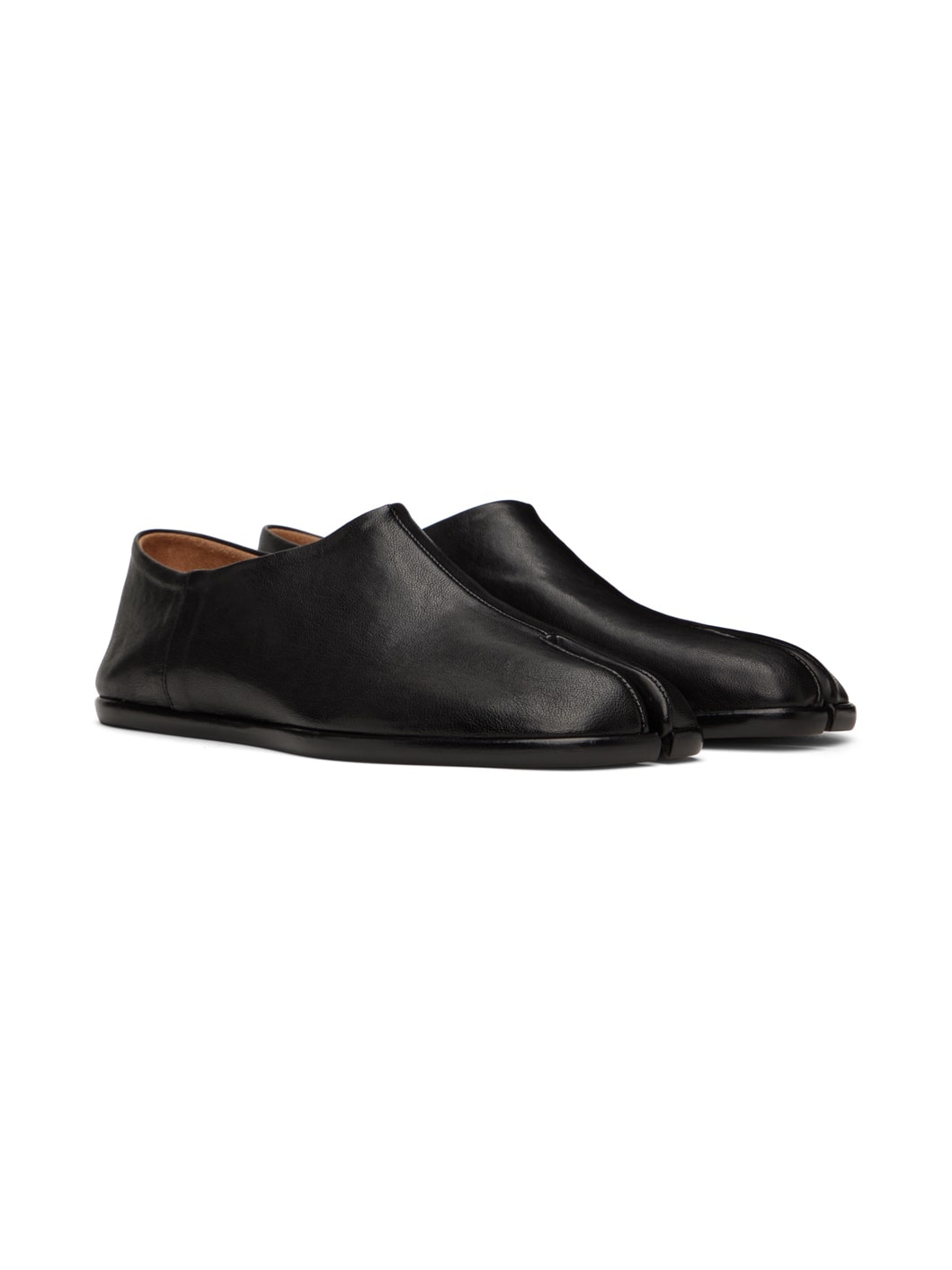 Black Tabi Babouche Loafers - 4