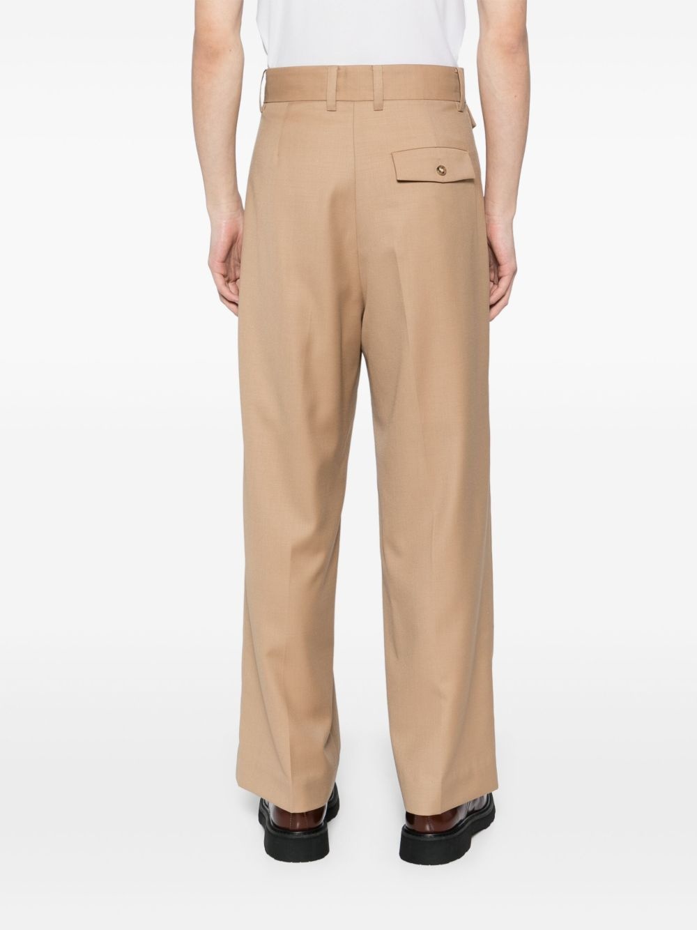 SLASHED WIDE-LEG TROUSERS - 3