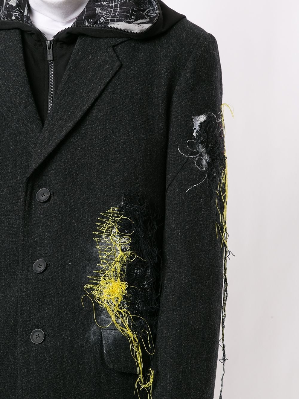 thread-detail blazer - 5