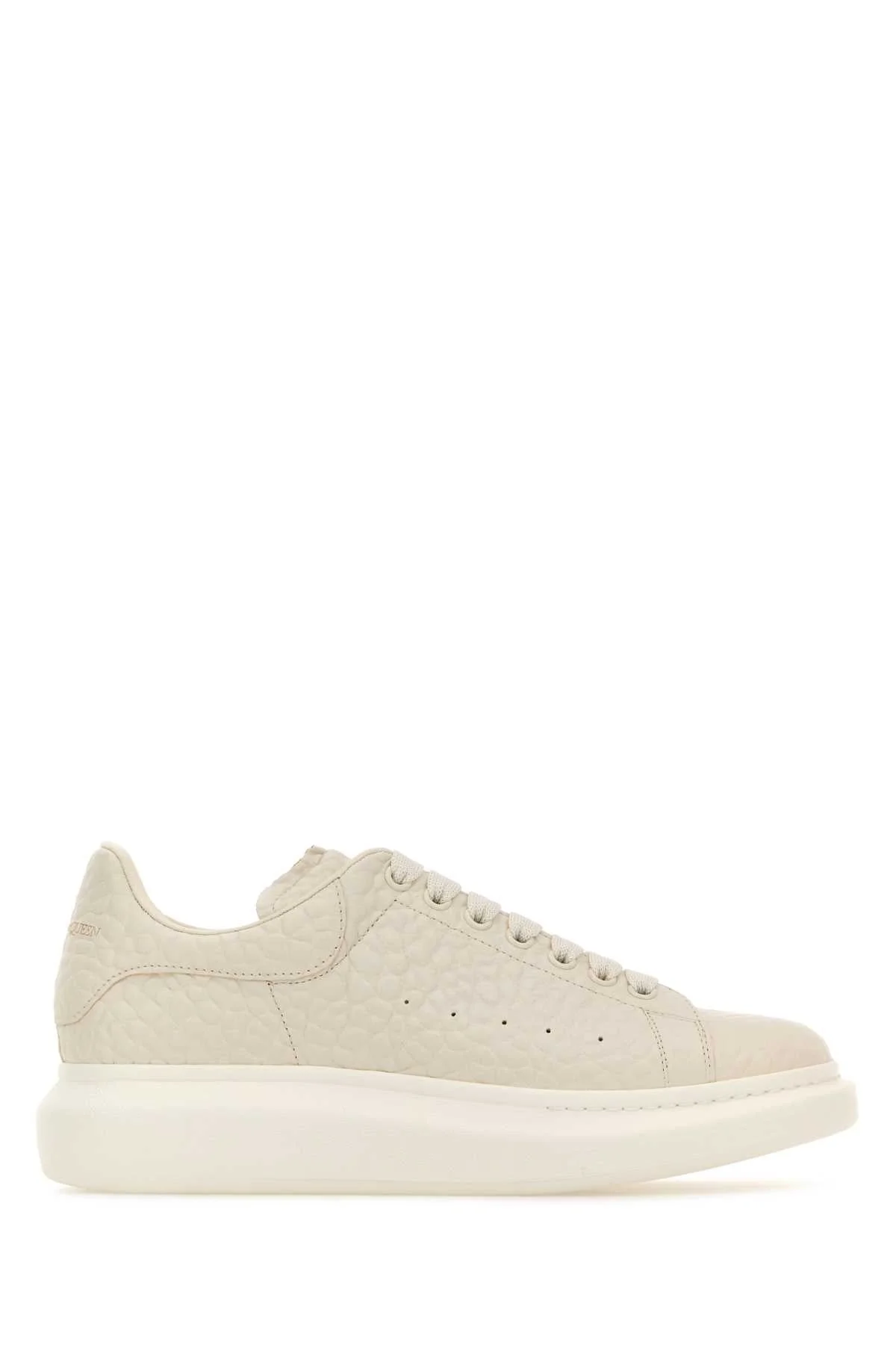 Alexander Mcqueen Men Ivory Leather Sneakers With Ivory Leather Heel - 1
