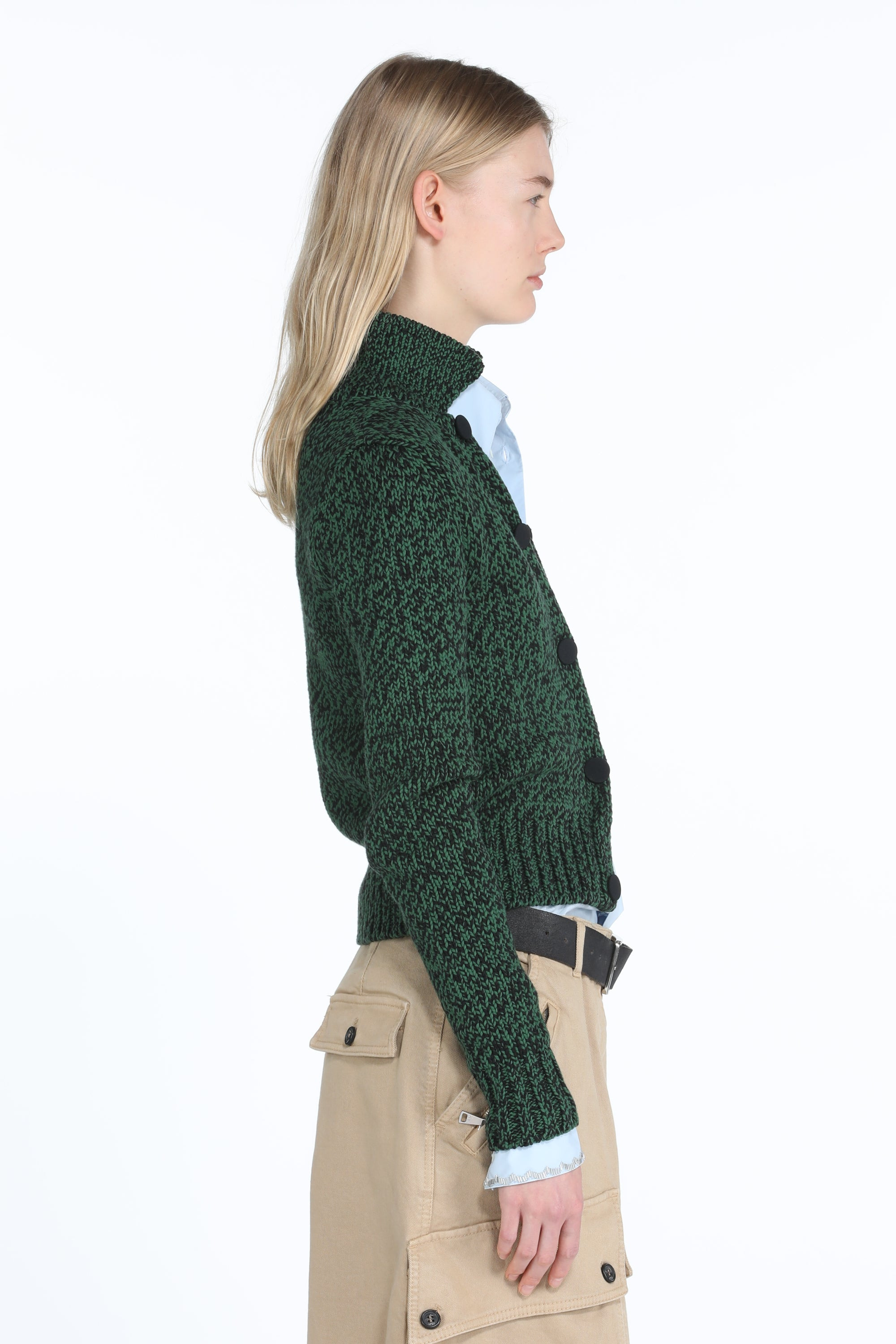MÉLANGE-KNIT CARDIGAN - 3