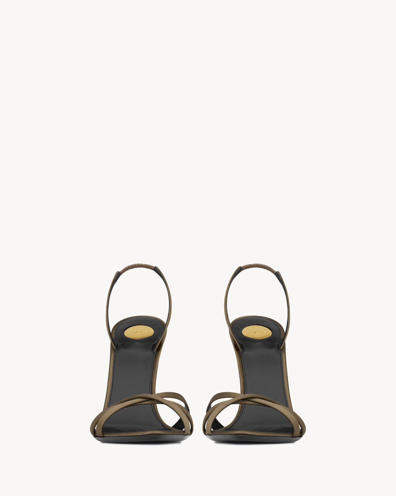 SAINT LAURENT KATE SANDALS IN SATIN CREPE outlook