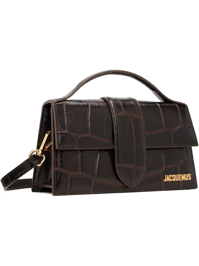 JACQUEMUS Brown 'The large Bambino' Bag outlook