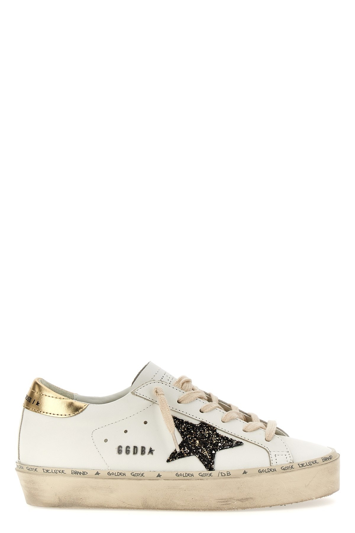 スニーカー Golden  'Hi star classic' sneakers Golden Goose Hi Star Sneaker in White & Silver | REVOLVE