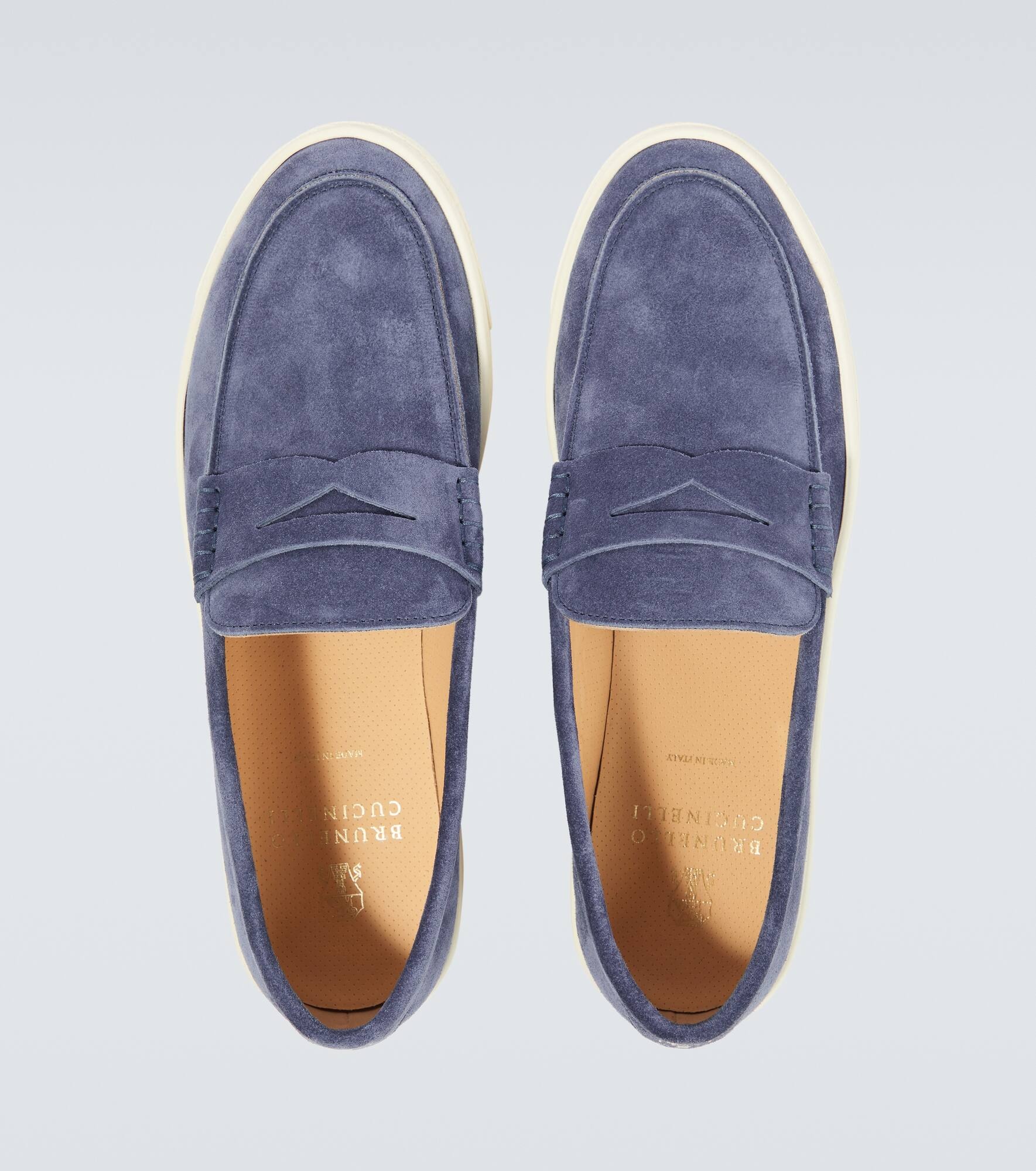 Suede penny loafers - 4