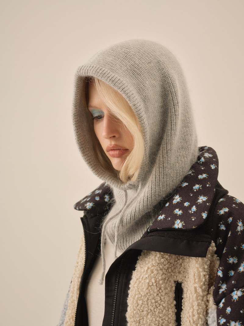 For Love & Lemons Fuzzy Knit Balaclava outlook