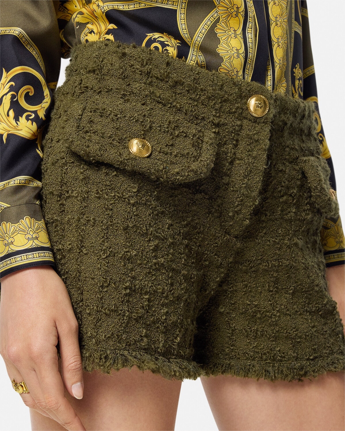 Heritage Tweed Mini Shorts - 3