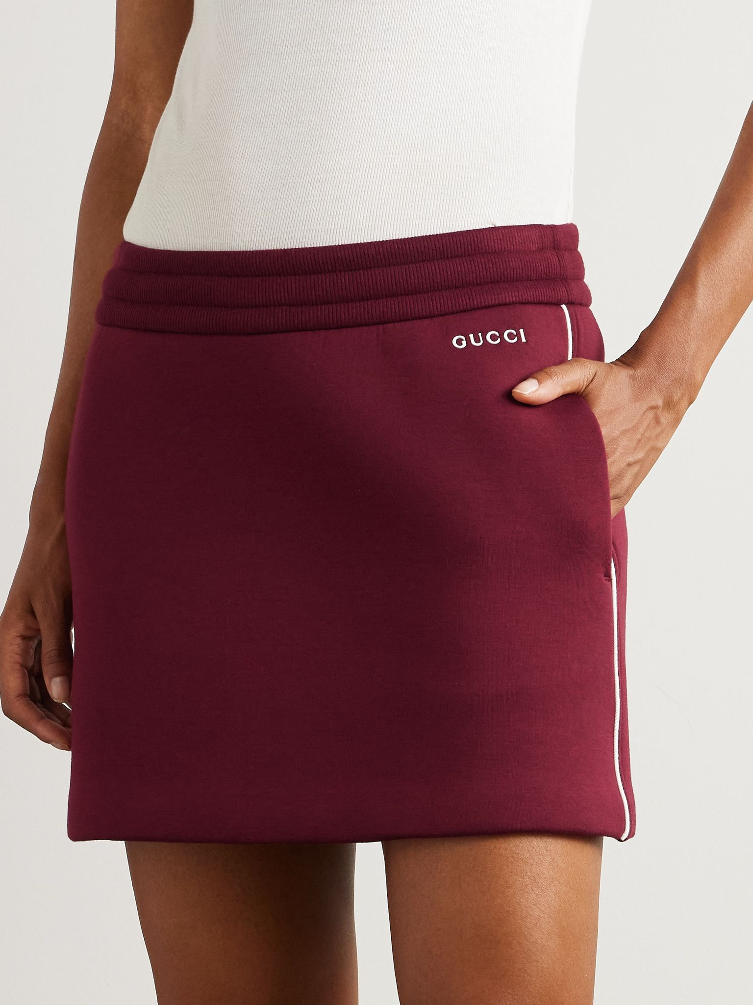 Jersey mini skirt Red - 3