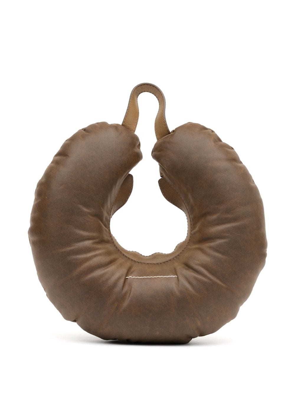 Travel Pillow leather shoulder bag - 6