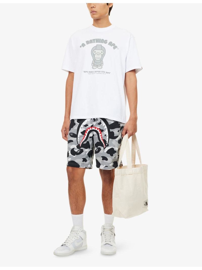 A BATHING APE® General Milo Brand-Print Cotton-Jersey T-Shirt outlook