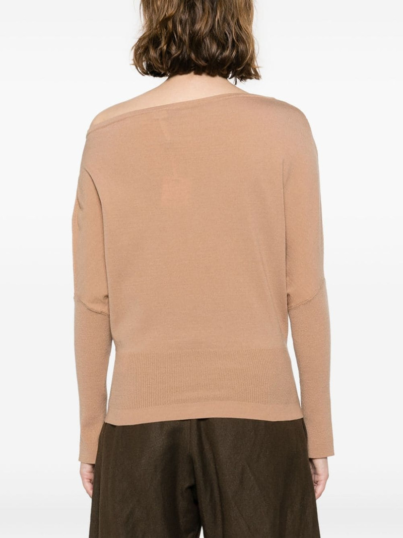 off-shoulder wool-blend jumper 4