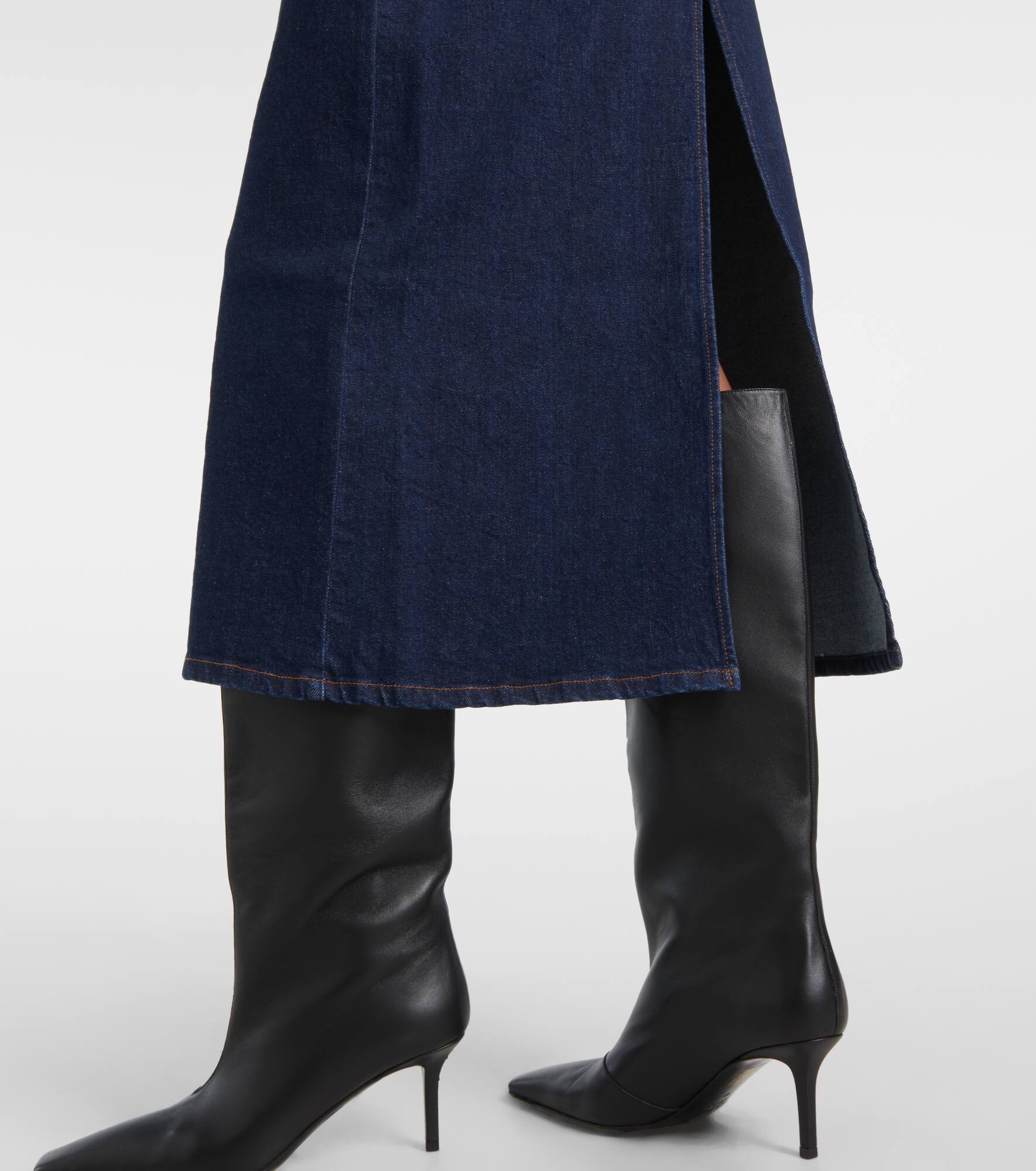 Calder denim midi skirt - 5