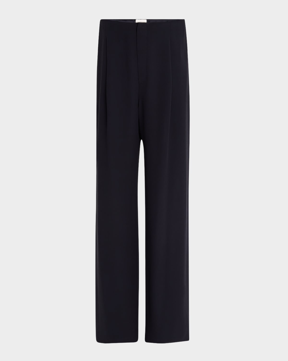 SAINT LAURENT Men's Fluid Silk Trousers | REVERSIBLE