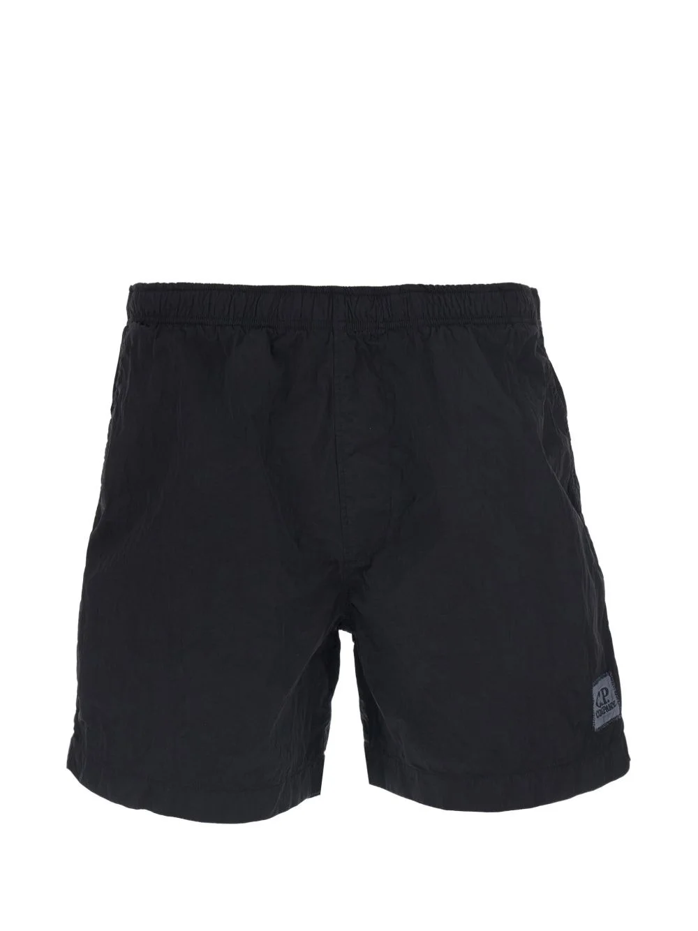 logo-patch swim shorts - 1