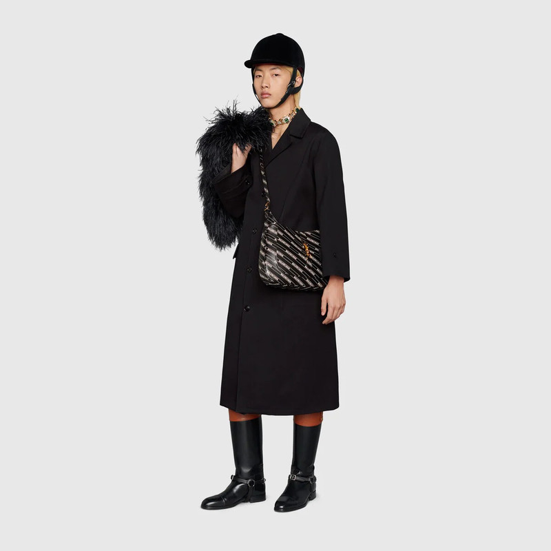 GUCCI Coat with 'You Got Good Taste' print outlook
