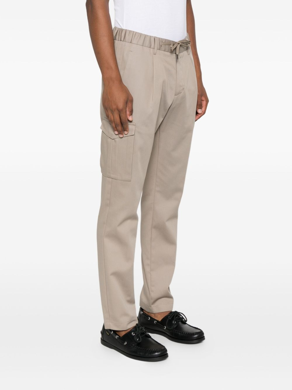 drawstring cargo trousers - 3