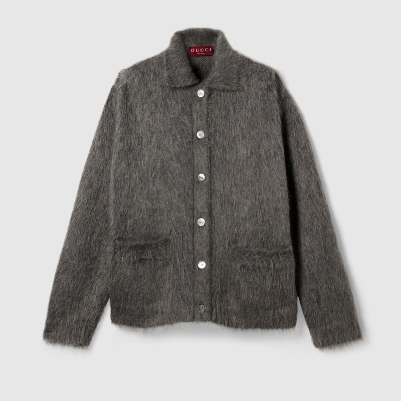 Brushed extra fine mohair cardigan 1