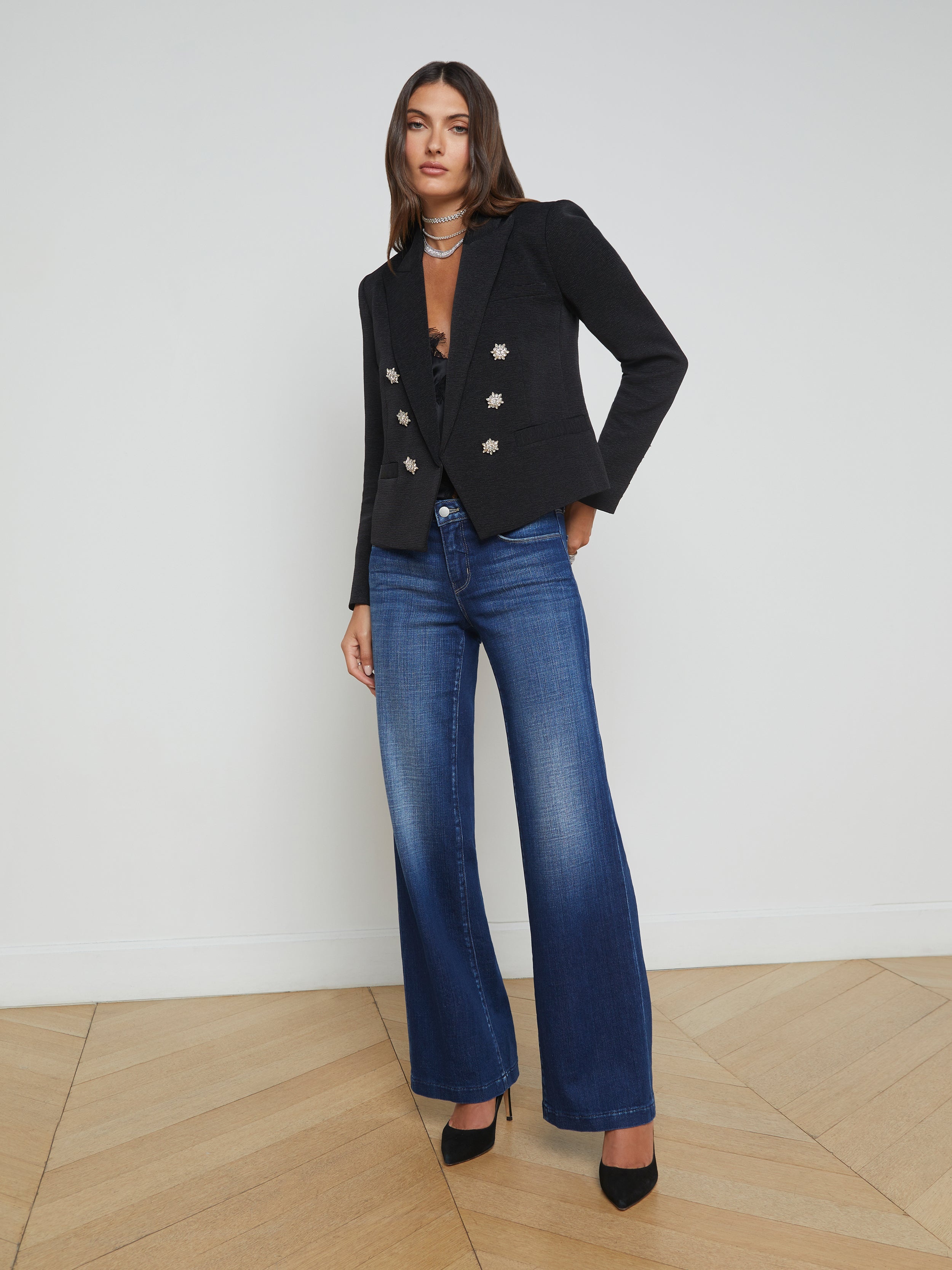 Brooke Open-Front Blazer - 5