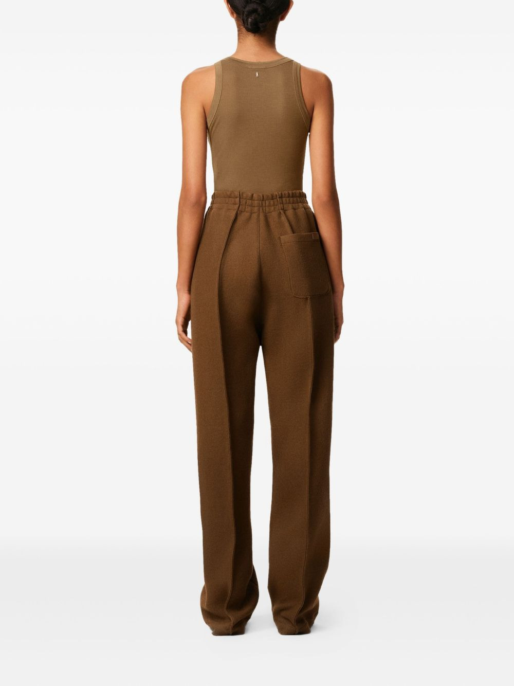 elasticated wool trousers - 5
