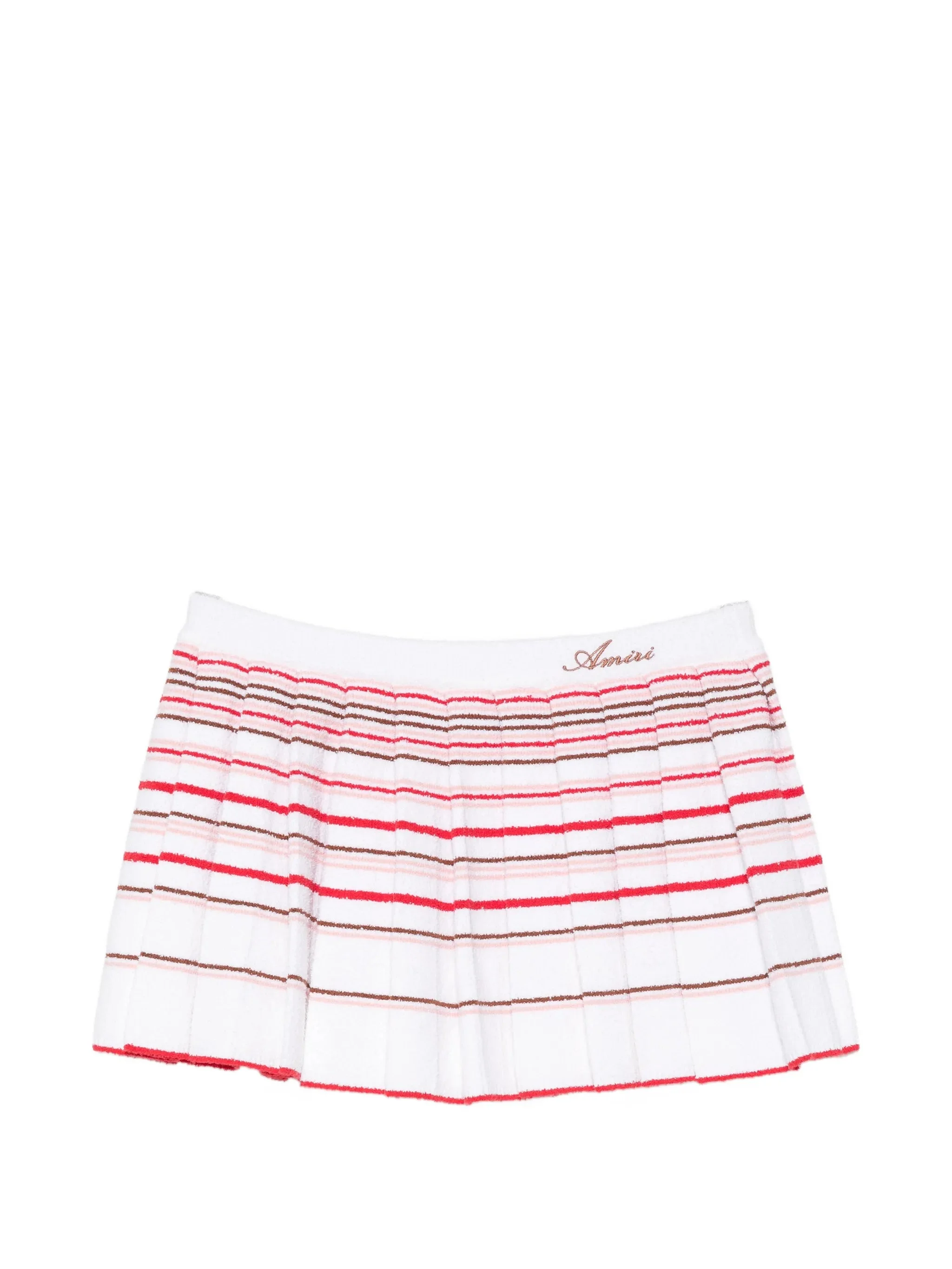 Amiri Striped Pleated Mini Skirt - 1