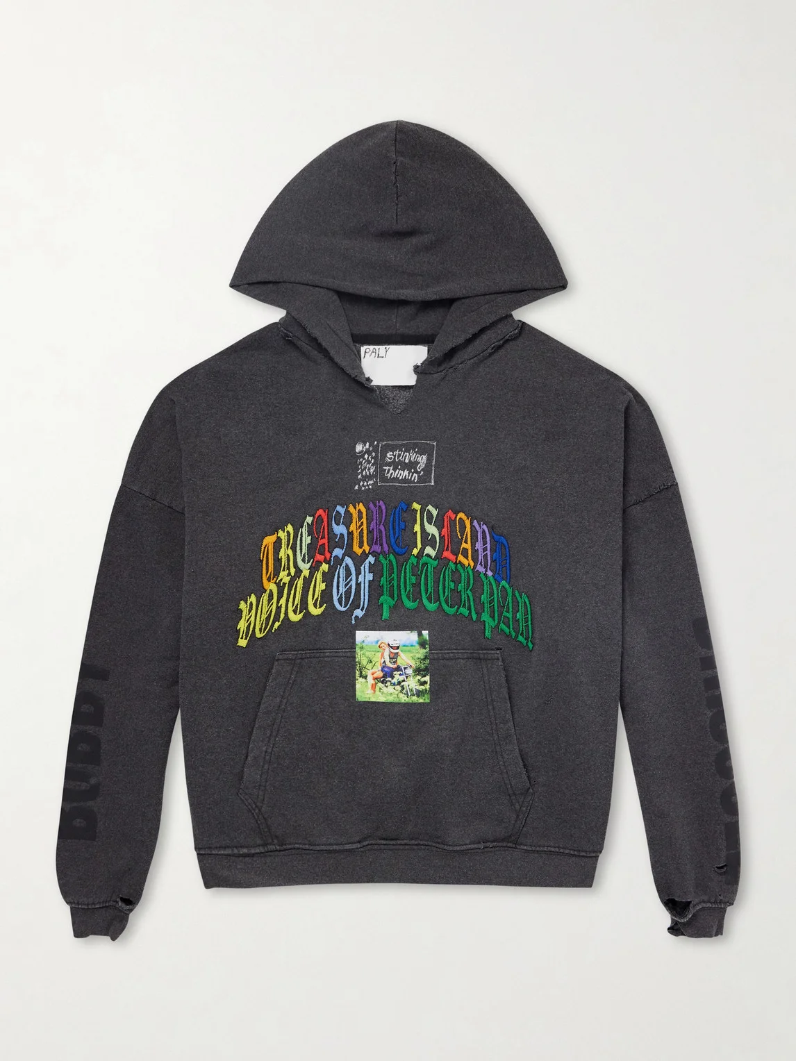Bobby Driscoll Embroidered Printed Cotton-Blend Jersey Hoodie - 1