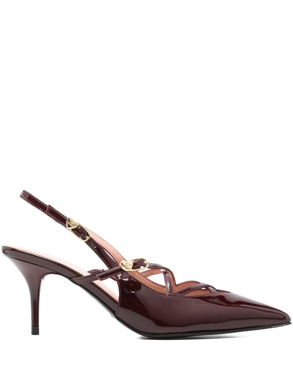 95mm criss-cross slingback mules - 1